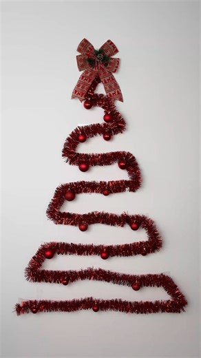 Wall Tinsel Christmas Tree 🎄 | Magic Hands Creations
