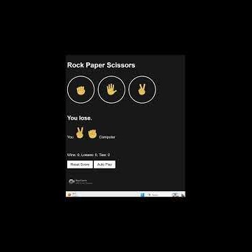 Rock Paper Scissors Game | HTML, CSS & JavaScript