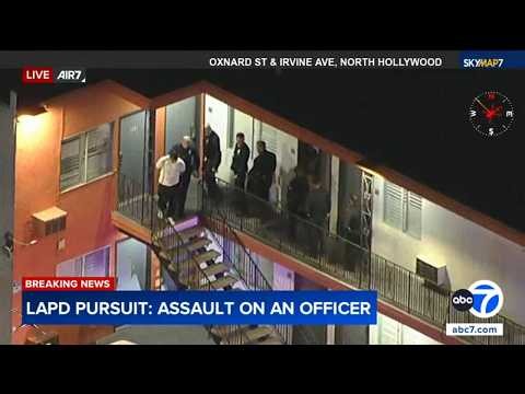 Man taken into custody at end of 2-hour chase through Los Angeles