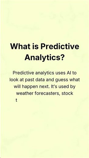 What is Predictive Analytics?