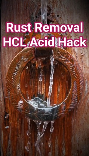 Deep Rust Removal || HCL / Phosphoric Acid solution Hack that actually work 🏎️✨ #shorts