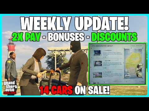 GTA ONLINE WEEKLY UPDATE! 2X PAY, FREE CARS, & MORE!