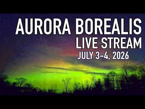 Aurora Borealis Live Cam - Batchawana Bay JULY 3-4, 2026 - Lake Superior, Ontario