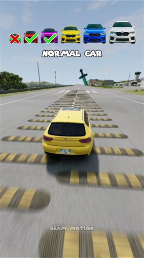 Big & Small Cars vs 67 Speed Bumps