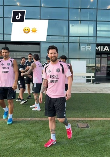 Así arrancó nuestra mañana 😁☀️ #InterMiamiCF | inter miami