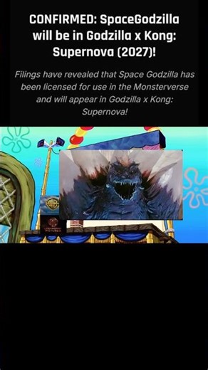 Godzilla X Kong supernova space Godzilla confirmed #godzillaxkongsupernova #spacegodzilla ￼
