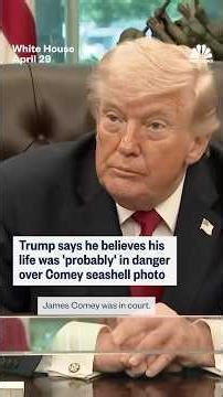 Trump says he believes his life was 'probably' in danger over Comey seashell photo