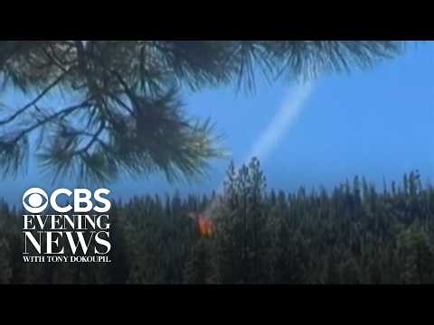 Video shows moment fighter jet crashed into mountain in Washington state