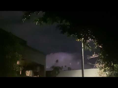 UFO UAP or Vivid? Purple cloud with white lights moving inside it. Sydney 19 May 2026.