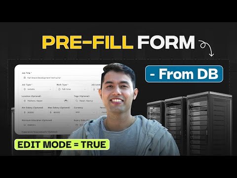 Edit Job Post in Next.js (Prefill Form Data) | MySQL + Drizzle ORM + TypeScript