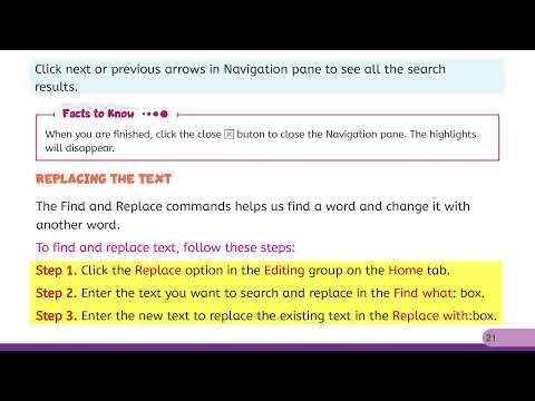 Computer Class 4 | Chapter 3: Editing in MS Word 2019 | Easy Learning for Kids