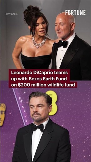 Leonardo DiCaprio teams with Jeff and Lauren Sanchez Bezos on $200 million wildlife fund