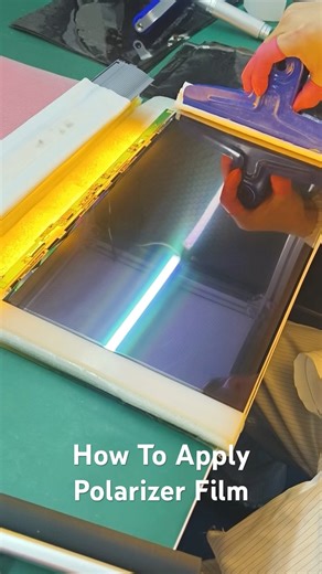 How To Apply Polarizer Film | Laptop LCD Screen Polarizer Fix Repair Manually #refurbishing #lcd