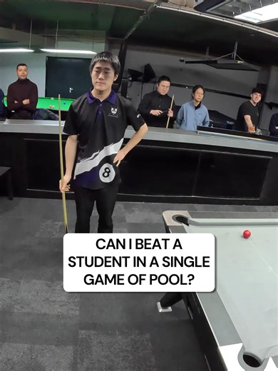 Challenge: Can I Beat a Student at Pool?
