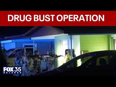 Officials serve 50 search warrants in drug operation investigation | FULL