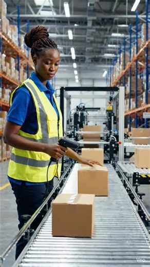 Amazon-Style Packing Line 📦⚡ | Insane Speed Barcode Scan & Auto Packing!