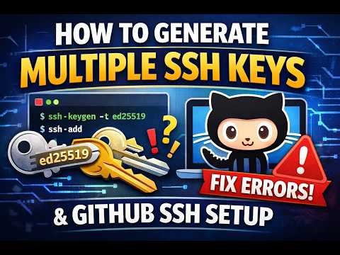 How to Generate Multiple SSH Keys (ed25519) & Fix Common Mistakes | GitHub SSH Setup