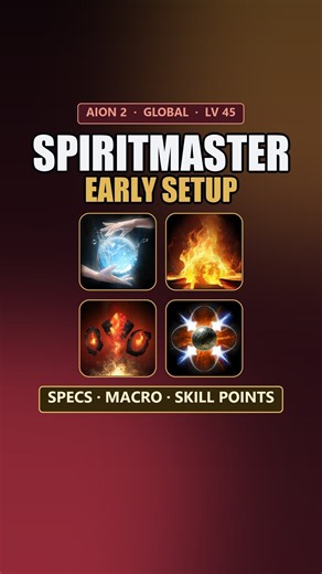 Aion 2 Spiritmaster Early Setup: Specs, Macro, Skill Points (Global) #shorts