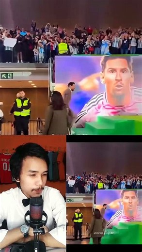 The reception for Leo Messi at the Palacio de Los Deportes in Oviedo