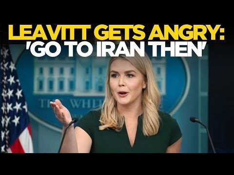 White House LIVE: Karoline Leavitt STORMS OUT of Press Briefing After Being Cornered | US News LIVE