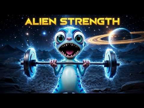 Can This Tiny Alien Lift a Giant Barbell!?