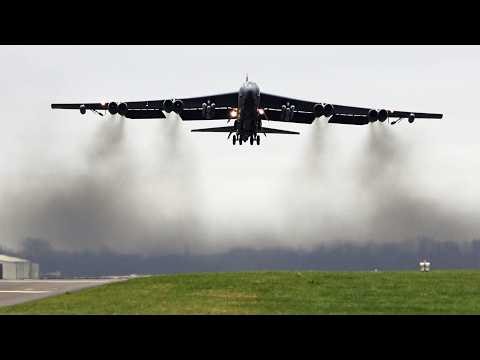 🇺🇸 B-52 Bombers Massive Cruise Missiles and JDAM Takeoffs For Epic Fury Strikes