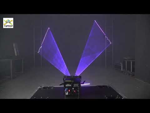 TIPTOP 3W 4W Optional RGB 3IN1 Laser Stage Effect Light 128 Laser Animation Patterns TP-D3XW/TP-D4XW