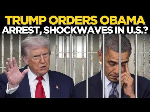 Obama Arrest News LIVE | Trump Orders Biggest Arrest, Tulsi Gabbard Reveals Charges? | US News LIVE