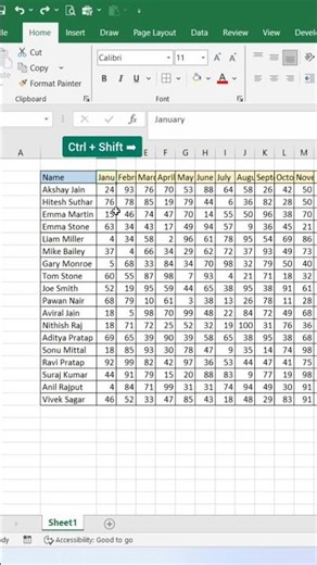 Ms Excel Simple Trick ✅️