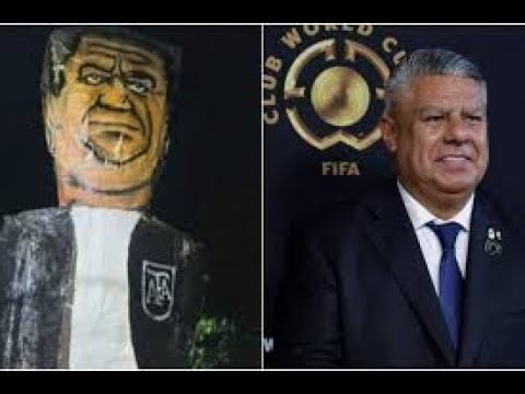 EN LA PLATA QUEMARON UN MUÑECO COMO ES TRADICIÓN PERO... ¡ERA DEL CHIQUI TAPIA CON DOS VALIJAS!