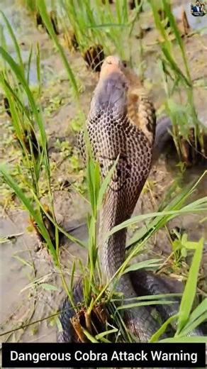 Dangerous Cobra Attack Warning #snake #cobra #wildlife #wildlifeentertainment
