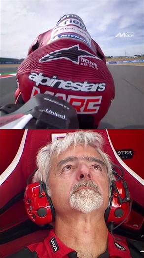 Marc Marquez was suffering on the bike and Gigi inside the box😬