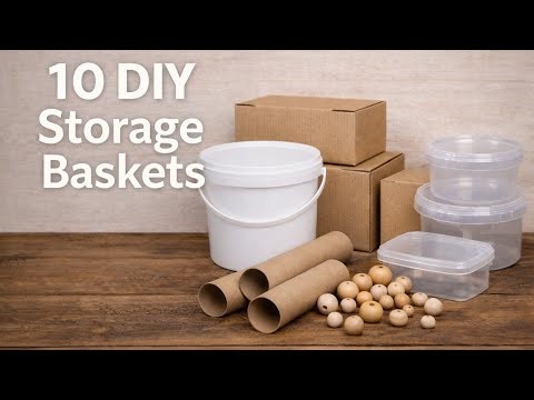 10 Handmade Craft Storage Baskets | DIY Organizer Ideas