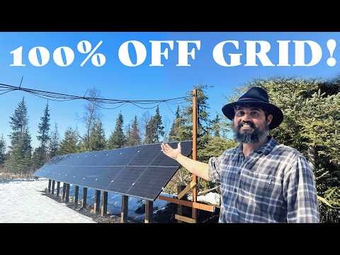 LIVING 100% Of Our Massive Off Grid Solar Power System in Alaska