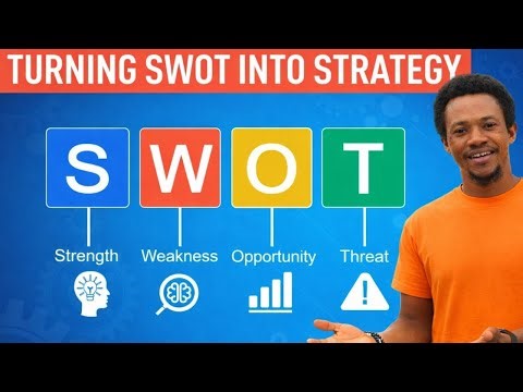 How to Turn SWOT Analysis into Strategy: The Step by Step Guide for Beginners. (lesson 15)