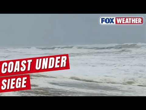 First Fall Nor’easter Batters The Outer Banks’ Coast Causing Severe Beach Erosion And Flooding