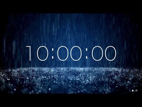 10 Minute Classroom Timer with Rain Sounds | 4K Calm Visual | Produced by SoniCentric