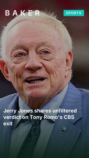 Jerry Jones shares unfiltered verdict on Tony Romo's CBS exit #shorts
