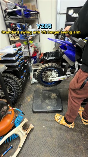Had to measure #yz85 #longswingarm #dirtbikes #motodad #yamaha | Yz 85 Yamaha