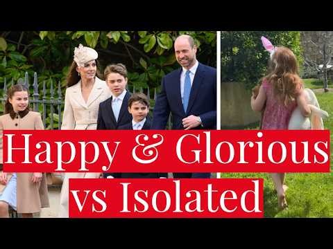 Windsors Look Happy & Glorious at Easter Service vs Meghan Markle Makes Lilibet Looks Isolated in CA