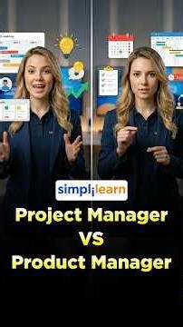 Product Manager vs Project Manager 2026: Key Differences Explained Clearly | #Shorts | #Simplilearn