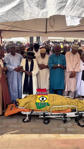Live updates || National Chief Imam Sheikh Osman Sharubutu pray for the late MP, Hon. Mahama Naser Toure, of the Ayawaso East Constituency, at the National Mosque in Accra. #GhanaEye #viral_video #ghanatiktok🇬🇭 #viral