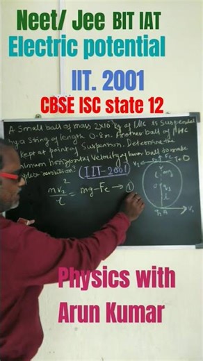 #electric potential IIT 2001 solution understanding physics