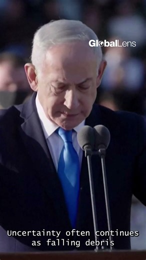 Tel Aviv hit again by Iranian strikes, structure falls, blackout widens