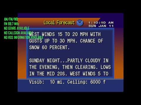 (EAS #3) Required Weekly Test [WOBO-FM 88.7]