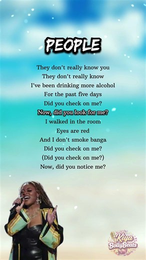 People (Lyrics) - Libianca | #people #songlyrics #englishsongs #libianca