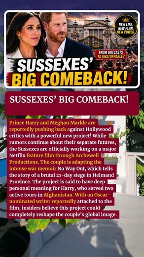 BREAKING: Harry & Meghan Return to Spotlight With Explosive Netflix War Film Deal