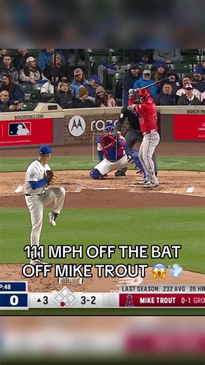 Mike Trout Crushes Baseball at 111 MPH