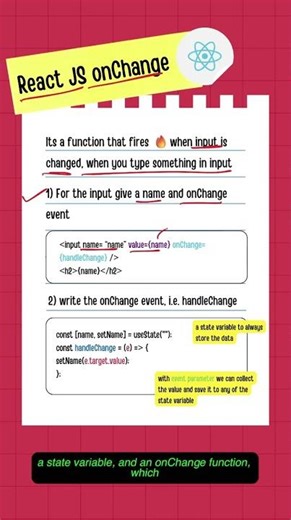React onChange Event Explained | Handle Input Changes in React ⚛️