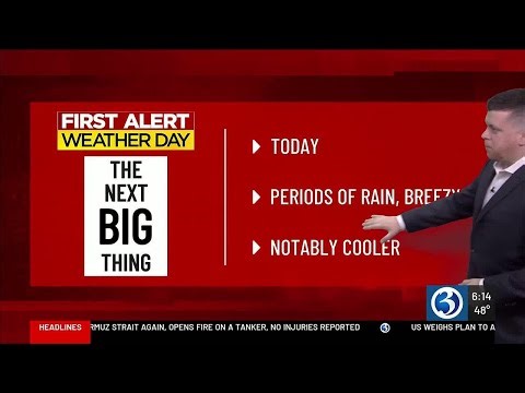 A First Alert Weather Day for Rain & Falling Temperatures